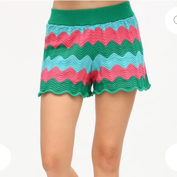 NWOT Electric & Rose Rio Short Shamrock/Pink in Sea Glass/ Pink - Picture 1 of 7